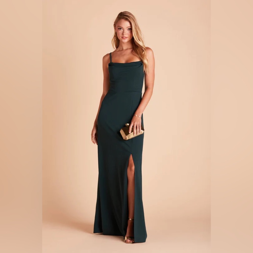 Birdy Grey Ash Dress in Emerald Crepe, Size Small